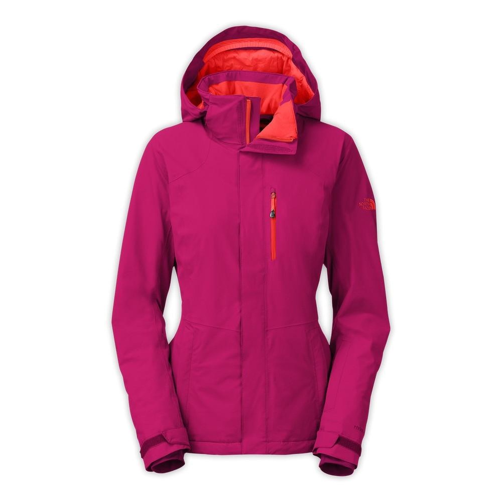 The North Face Women's Jeppeson Dramatic Plum Magenta Orange Ski Jacket Size M